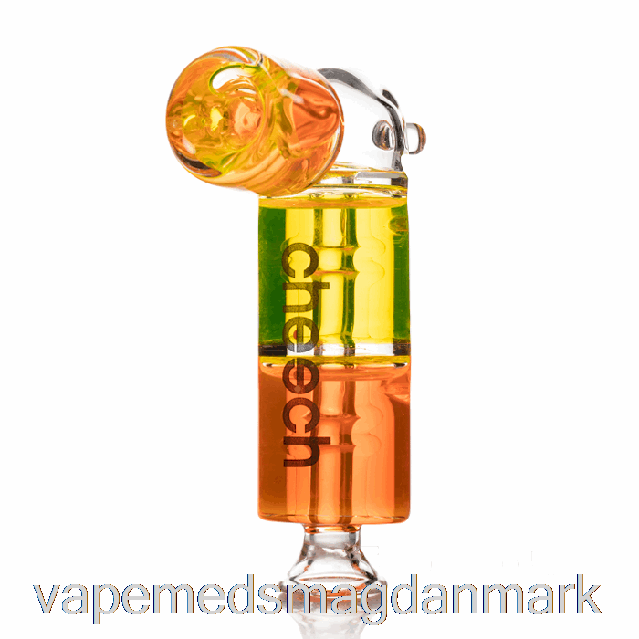 Vape Uden Nikotin Cheech Glas Dobbelt Frysbart Håndrør Orange/gul